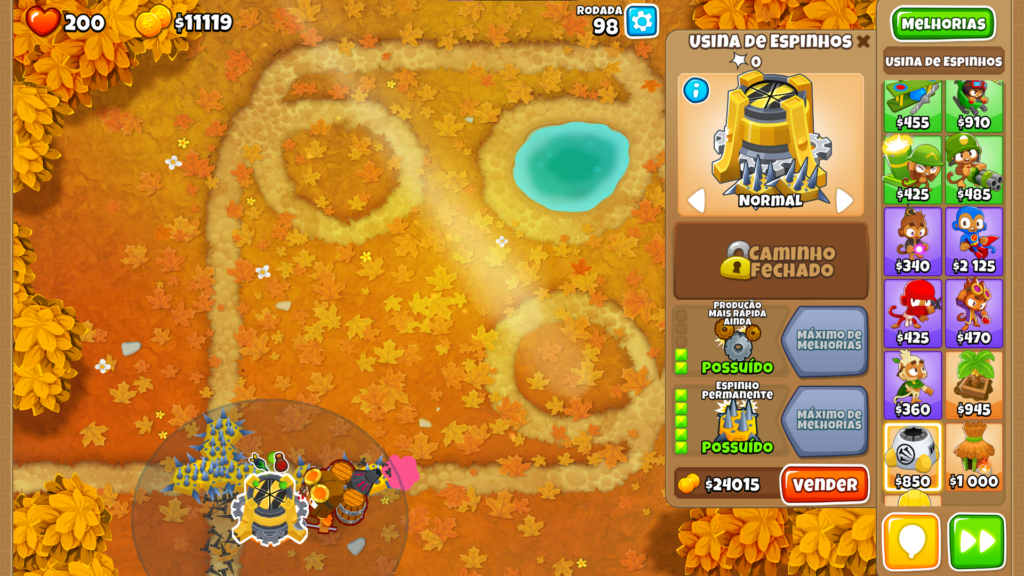 Espinho permanente, BTD 6