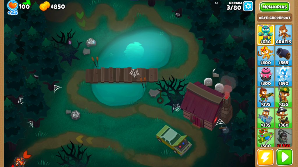 Novo mapa: a cabana, nova atualização bloons td 6