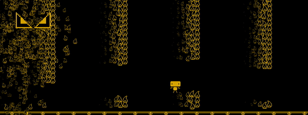 Boss do mundo 2, onde é possível perceber as mudanças na velocidade do jogo Triple Take