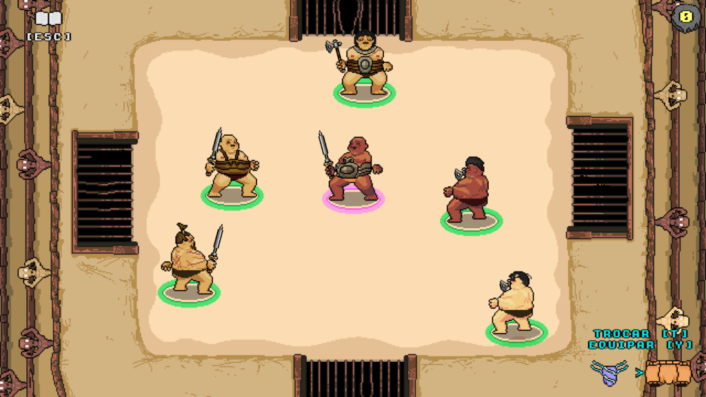 Segunda arena do jogo, onde se encontram 5 inimigos