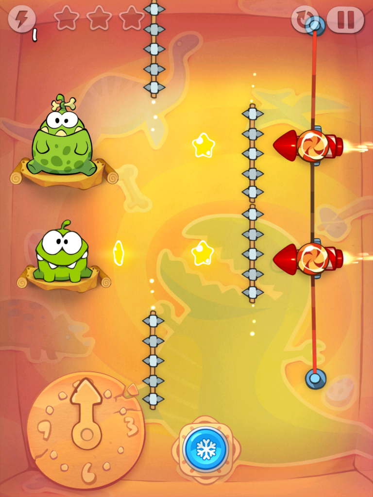 Exemplo de fase em Cut The Rope Time Travel.