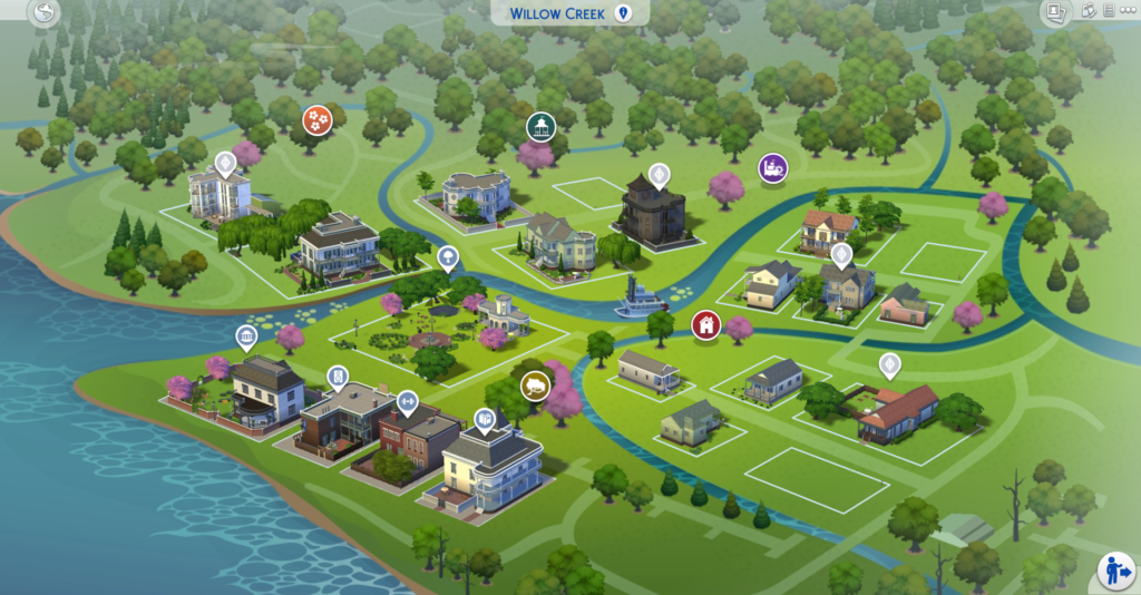Willow Creek, uma das cidades disponíveis no jogo