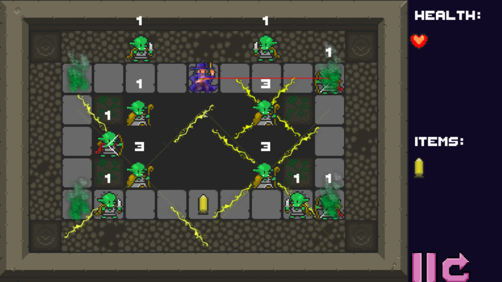 Luta contra goblins em V-Hunter Puzzler Dx