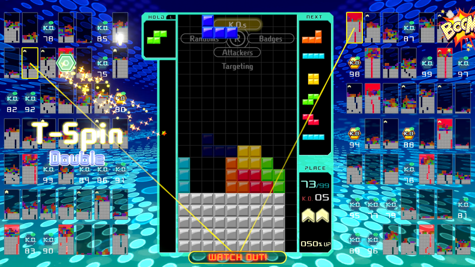 Partida de Tetris 99