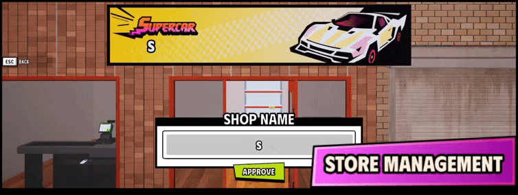 Gerenciado sua loja no jogo Supercar Collection Simulator.