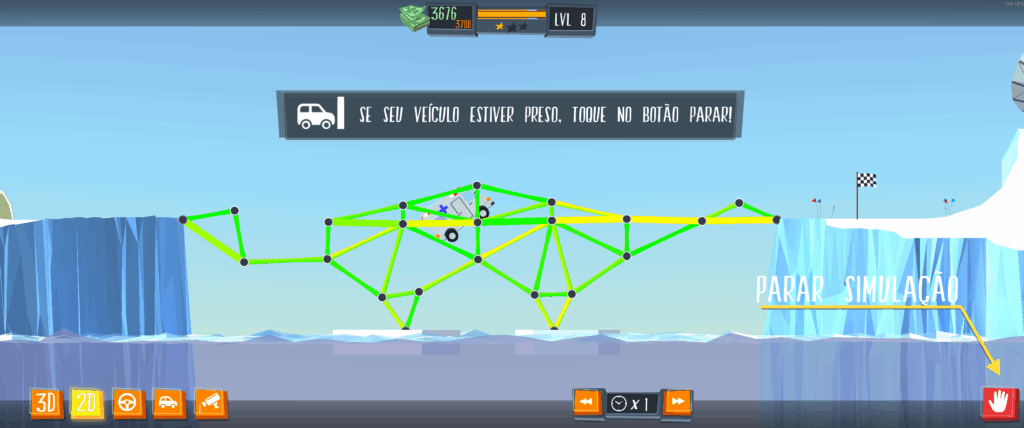 Carro preso dentro da ponte após colapso