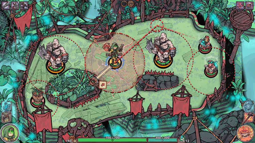 Partida de Flick Shot Rogues, Batalha contra inimigos (dificuldade normal)