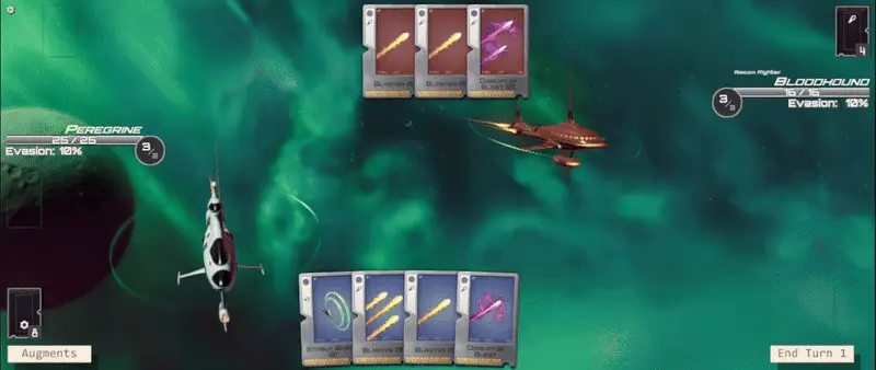 Player em batalha contra um NPC.