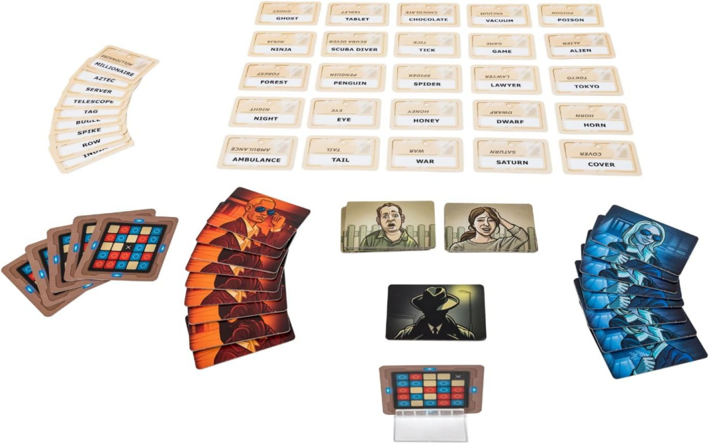 Exemplo do jogo Codenames em inglês